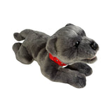 Bocchetta Bullet 28cm Floppy Staffy Puppy Plush Toy - Grey (Realistic Stuffed Animal Dog Gift)