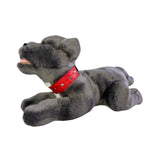 Bocchetta Bullet 28cm Floppy Staffy Puppy Plush Toy - Grey (Realistic Stuffed Animal Dog Gift)