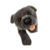 Bocchetta Bullet 28cm Floppy Staffy Puppy Plush Toy - Grey (Realistic Stuffed Animal Dog Gift)