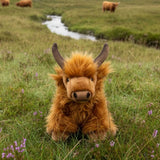 Bocchetta Buttercup 25cm Highland Cow Plush Toy (Realistic Stuffed Animal Farm Gift)