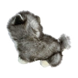 Bocchetta Button 26cm Sitting Husky Puppy Plush Toy (Realistic Stuffed Animal Dog Gift)