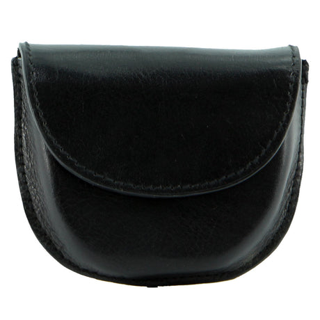 6x Milleni Genuine Leather Coin Purse Wallet Bulk Pack - Black (Belt Loop)