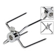 2pcs Rotisserie Spit Forks Roast Chicken Fork Kabob Skewer BBQ Spit Forks Gyro