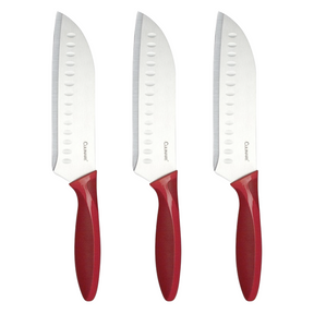 3 Piece Culinare 17.5cm Santoku Knife - Stainless Steel
