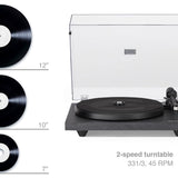 Crosley C62 Shelf System Turntable - Black (C62C-BK4)