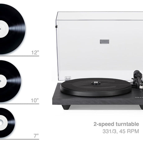 Crosley C62 Shelf System Turntable - Black (C62C-BK4)