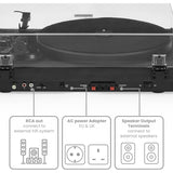 Crosley C62 Shelf System Turntable - Black (C62C-BK4)