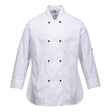 Portwest Rachel Womens Chef Jacket - White (Hospitality Cook MeshAir Uniform)