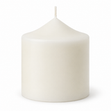 48x 36-Hour White Church Pillar Candles Bulk Pack - Unscented & Lead Free (7.5x7.5cm / 3x3")