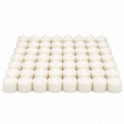 48x 36-Hour White Church Pillar Candles Bulk Pack - Unscented & Lead Free (7.5x7.5cm / 3x3")