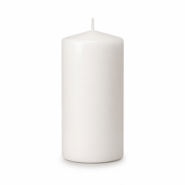 48x White Church Pillar Candles Bulk Pack - Unscented & Lead Free (5x10cm / 2x4")