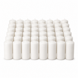 48x 20-Hour White Church Pillar Candles Bulk Pack - Unscented & Lead Free (5x10cm / 2x4")