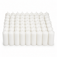 48x 30-Hour White Church Pillar Candles Bulk Pack - Unscented & Lead Free (5x15cm / 2x6")