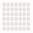 48x 36-Hour White Pillar Candles Bulk Pack - Unscented & Lead Free (7.5x7.5cm / 3x3")