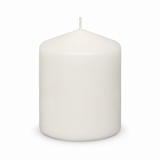48x 36-Hour White Pillar Candles Bulk Pack - Unscented & Lead Free (7.5x7.5cm / 3x3")