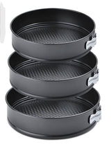 3x Cake Mould Bakeware Set - Springform Loose Bottom (24/26/28cm)