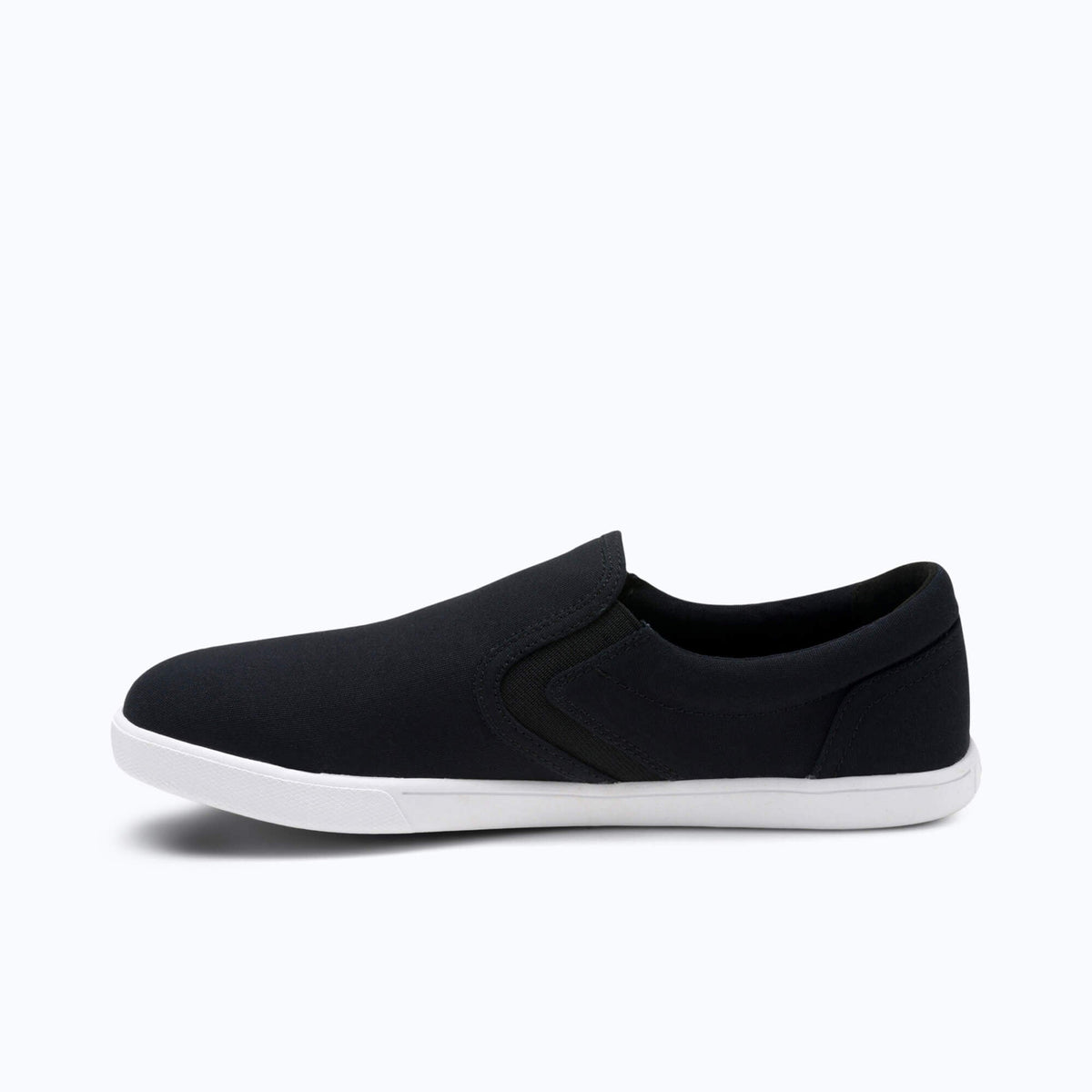Xero Mens Dillon Canvas Slip-On Barefoot Shoes - Black (Zero Drop Sneakers/Runners)