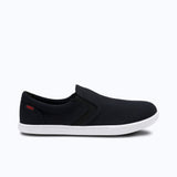 Xero Mens Dillon Canvas Slip-On Barefoot Shoes - Black (Zero Drop Sneakers/Runners)