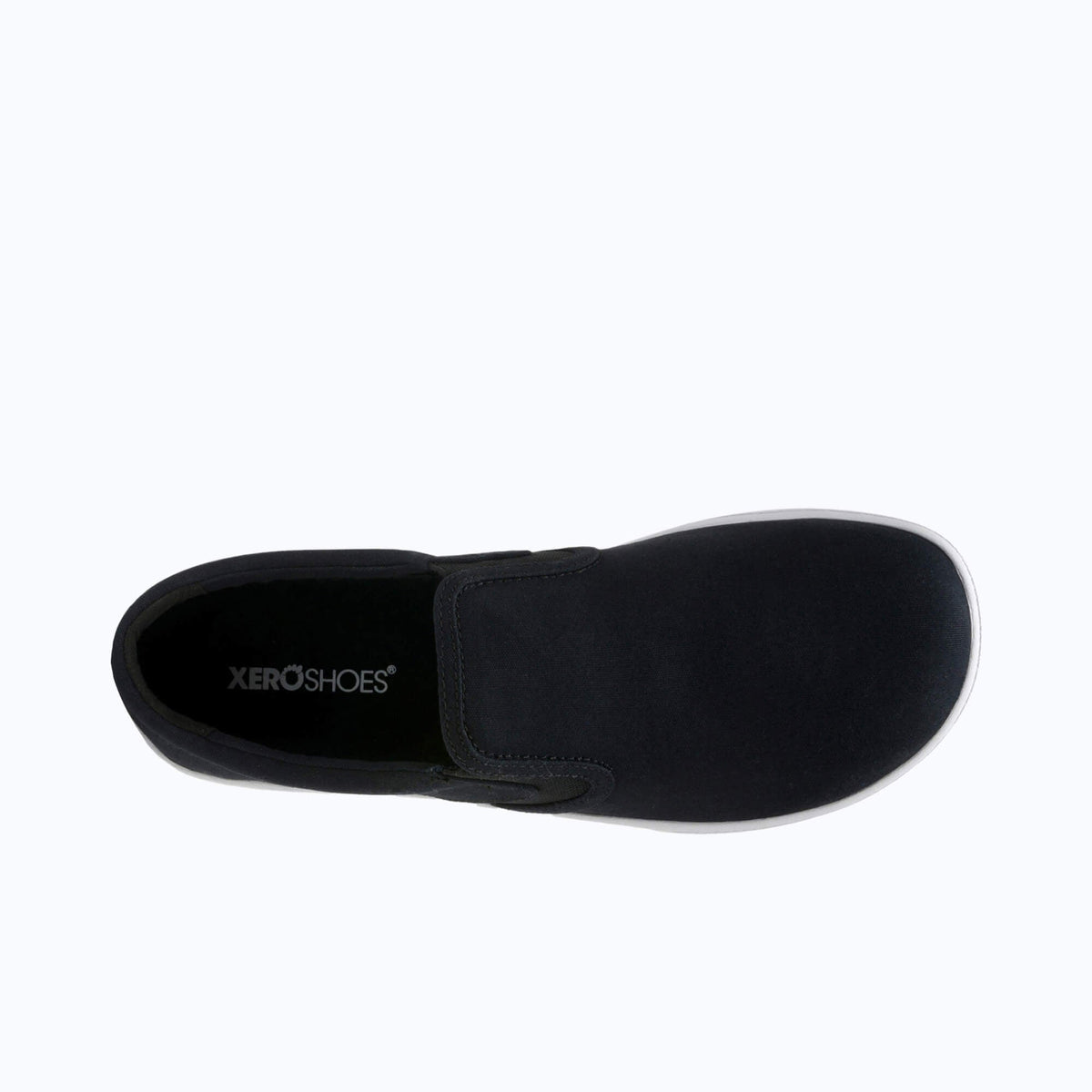 Xero Mens Dillon Canvas Slip-On Barefoot Shoes - Black (Zero Drop Sneakers/Runners)