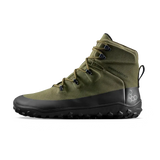 Vivobarefoot Womens Tracker Textile AT II Hiking Boots - Dark Olive (Waterproof Shoes)