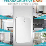 Portable Anti-Fog Shower Mirror – Unbreakable & Frameless for Shaving or Makeup