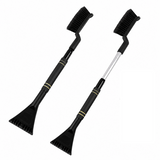 Extendable Car 3 in 1 Snow Brush and Ice Scraper with Detachable Head in Black