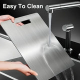 Stainless Titanium Steel Anti-Bacterial Mildew-Proof Cutting Chopping Board 23 X 34cm