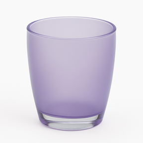 Bathroom Toothbrush Holder Caddy Storage Organizer Oval Tumbler Cup in Purple