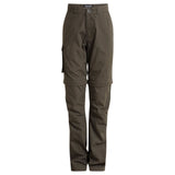 Craghoppers Kids Kiwi Cargo II Convertible Cargo Hiking Trousers Pants in Woodland Green