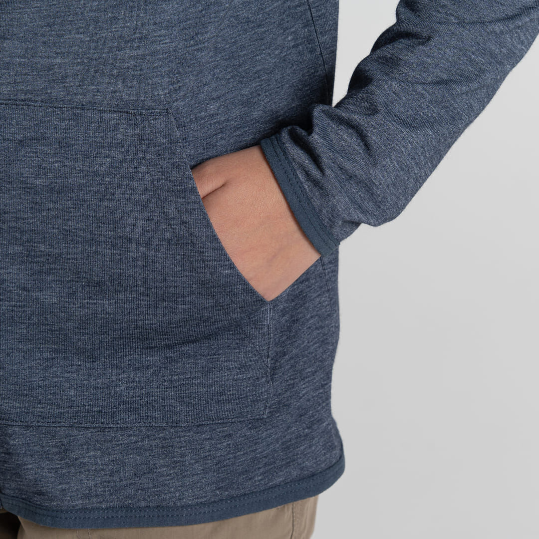 Craghoppers NosiLife Frey Kids Hooded Jacket in Blue Navy Marl