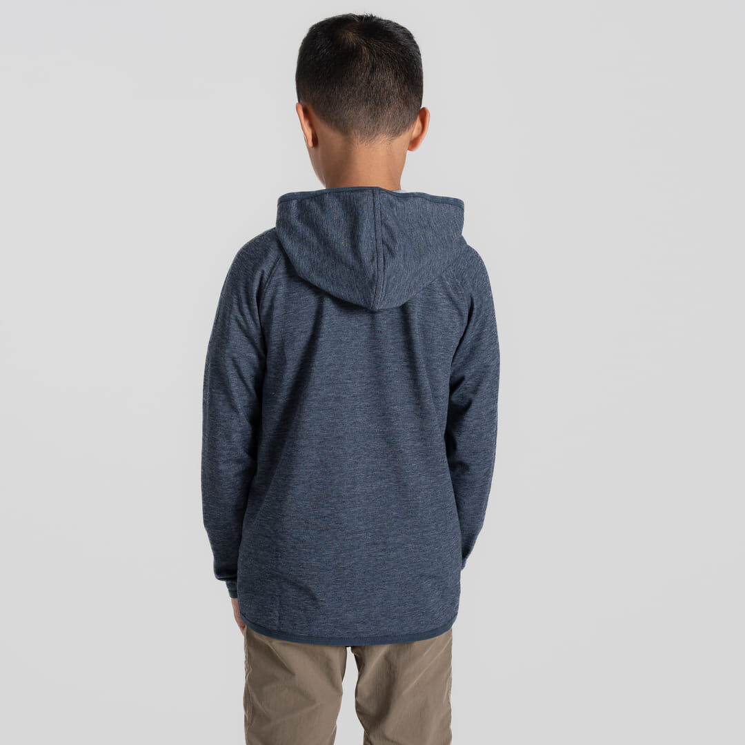 Craghoppers NosiLife Frey Kids Hooded Jacket in Blue Navy Marl
