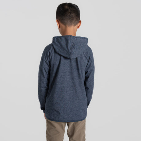 Craghoppers NosiLife Frey Kids Hooded Jacket in Blue Navy Marl