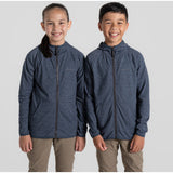Craghoppers NosiLife Frey Kids Hooded Jacket in Blue Navy Marl