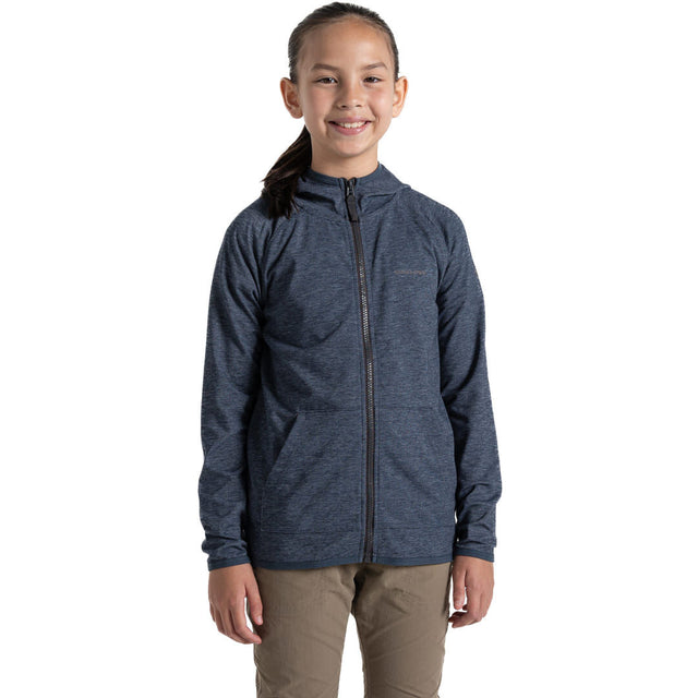 Craghoppers NosiLife Frey Kids Hooded Jacket in Blue Navy Marl - 13
