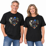 Adults Unisex Loose Fit 100% Cotton Outdoors T-Shirt in Black
