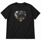Adults Unisex Loose Fit Australia Outdoors T-Shirt - Black (100% Cotton Souvenir Gift)