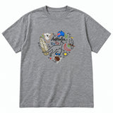 Adults Unisex Loose Fit 100% Cotton Outdoors T-Shirt in Grey