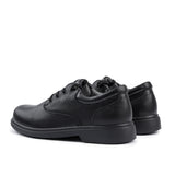 Sfida Class Junior Kids Leather Lace Up School Shoes - Black (Boys/Girls)