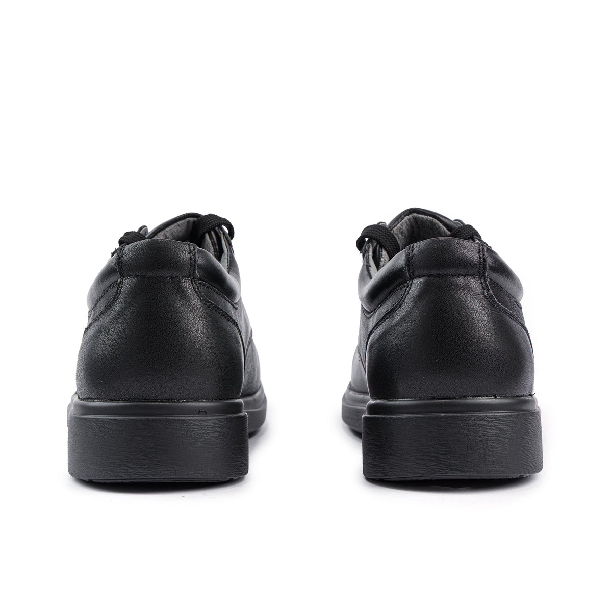 Sfida Class Junior Kids Leather Lace Up School Shoes - Black (Boys/Girls)