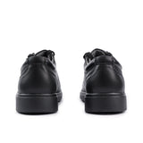 Sfida Class Junior Kids Leather Lace Up School Shoes - Black (Boys/Girls)