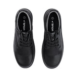 Sfida Class Junior Kids Leather Lace Up School Shoes - Black (Boys/Girls)