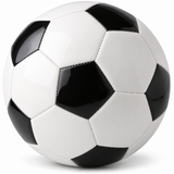 Classic Training Football/Soccer Ball - Black/White (Size 5)