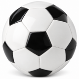 Classic Training Football/Soccer Ball - Black/White (Size 5)