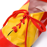 CLOWN SHOES Costume Fancy Dress Adult Circus Party Halloween Accessory Large - Red/Yellow