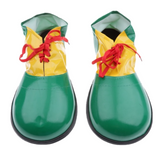 2pcs Green/Yellow Clown Nose + Large Shoes Set - Circus Costume (Halloween & Fancy Dress)