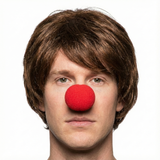 2pcs Green/Yellow Clown Nose + Large Shoes Set - Circus Costume (Halloween & Fancy Dress)