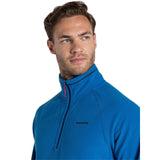 Craghoppers Mens Corey VI Lightweight Recycled Microfleece Zip Fleece Top in Fresh Blue