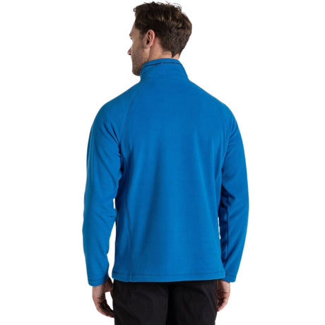 Craghoppers Mens Corey VI Lightweight Recycled Microfleece Zip Fleece Top in Fresh Blue
