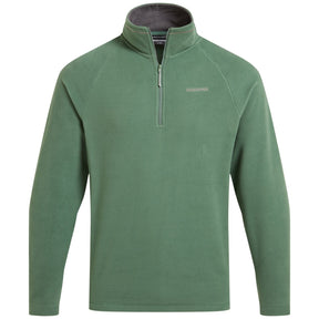 Craghoppers Mens Corey VI Lightweight Recycled Polyester Half Zip Fleece Pullover in Mangrove Green - XXL