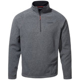 Craghoppers Corey VI Men’s Half Zip Fleece Pullover Lightweight Recycled Polyester in Black Pepper Marl - 4XL